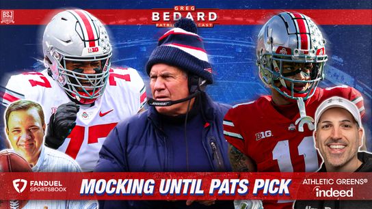 .@FDsportsbook Podcast & Video: Bedard Patriots Pod - Mock the draft through Pats pick; absurd Mac claims taken at BSJ Headquarters (Patriots)